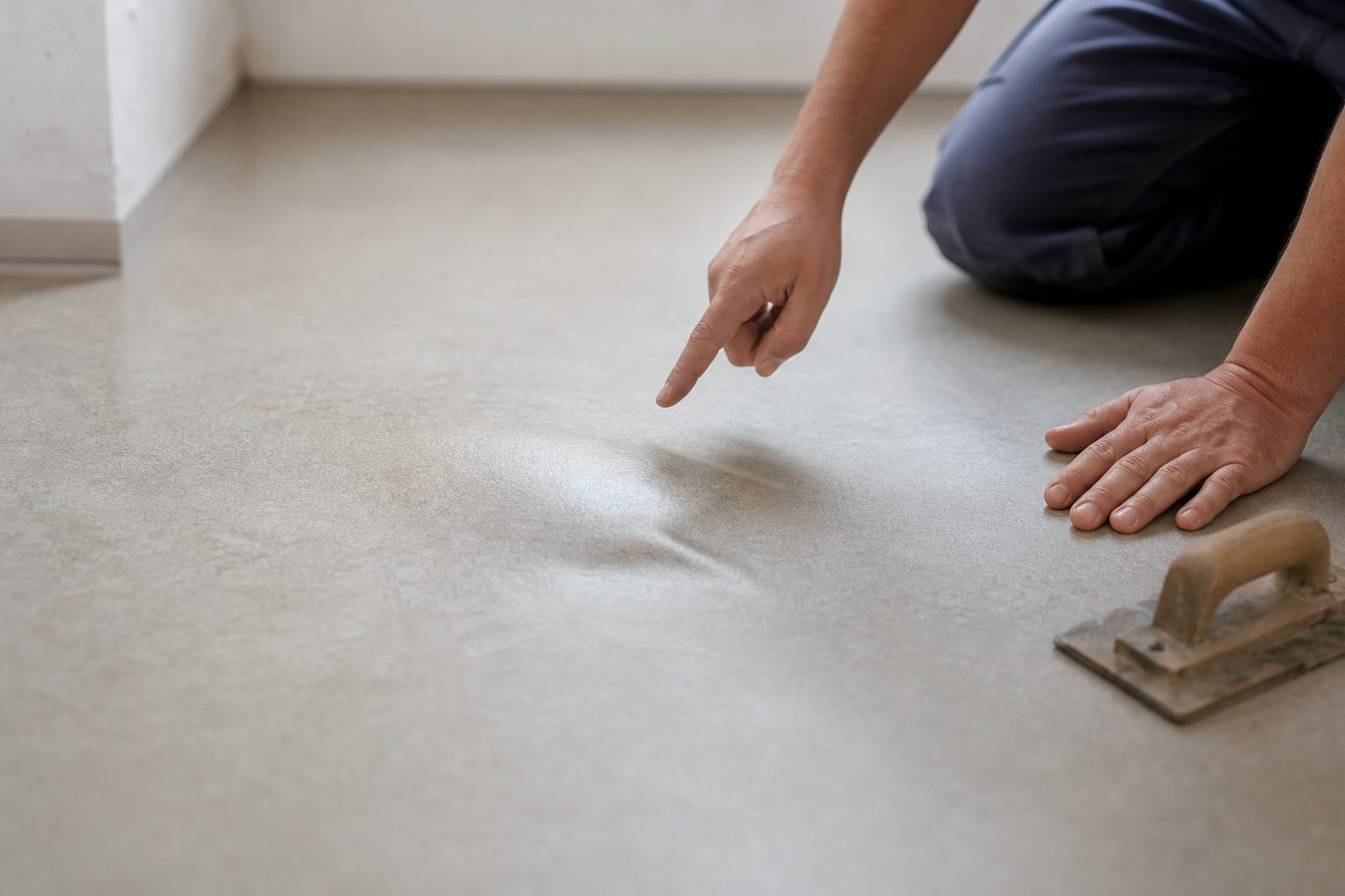 Comment réparer un lino enfoncé sans changer tout le sol ?